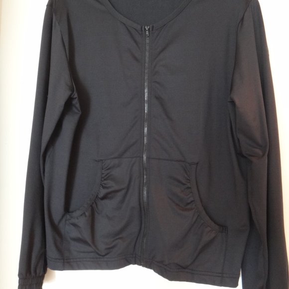 Women Full Zip Sweater Jacket with Zip Pockets Size L - Picture 4 of 9